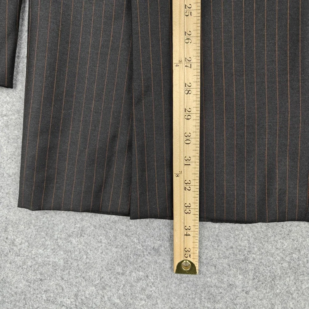 Ermenegildo Zegna Blazer Mens IT 54 Gray‎ Wool Pinstripe Trofeo Suit Jacket